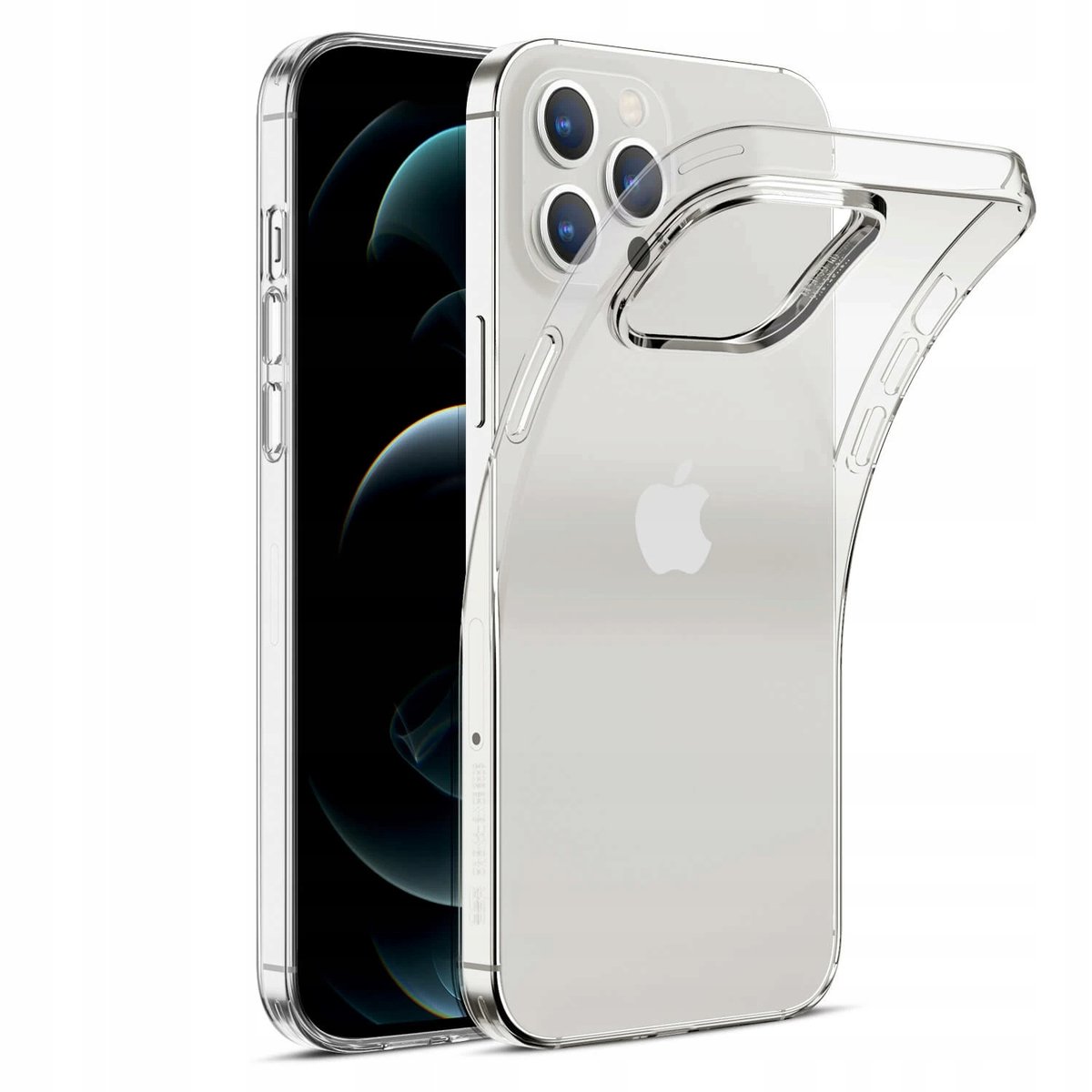 Etui Do Iphone 12 / 12 Pro Gumowe Obudowa Case Silikon Slim Pokrowiec ...