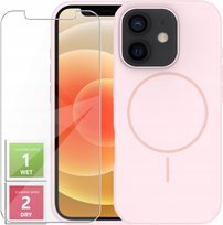 Etui Do iPhone 12 / 12 Pro +Szkło 9H WZMACNIANE 360° Satin Matt Do Magsafe