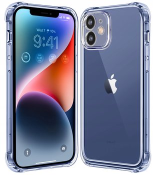 Etui do iPhone 12 ANTI-SHOCK CLEAR Case + Szkło 9H - Krainagsm