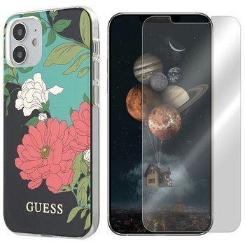 Etui Do Iphone 12 Mini Guess Flower Case + Szkło - GUESS