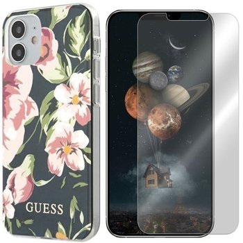 Etui Do Iphone 12 Mini Guess Flower Case + Szkło - GUESS