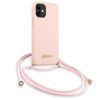 Etui Do Iphone 12 Mini Guess Metal Logo Cord Case - GUESS