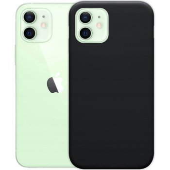 Etui Do Iphone 12 Mini Gumowe Obudowa Czarne Matowe Silikon Pokrowiec Slim - Hello Case