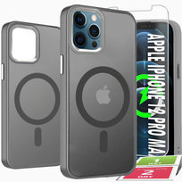 Etui Do iPhone 12 Pro Max Case +Szkło 9H WZMACNIANE 360° Matt Do Magsafe