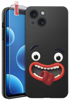 ETUI do iPhone 13 | 14 | WZORY | SILIKONOWE MATT CASE + SZKŁO 9H - Krainagsm