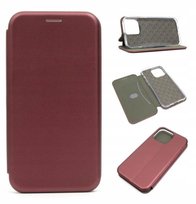 Etui do iPhone 13 Pro BOOK Elegance pokrowiec Case bordowy