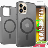 Etui Do iPhone 13 Pro Max Case +Szkło 9H WZMACNIANE 360° Matt Do Magsafe