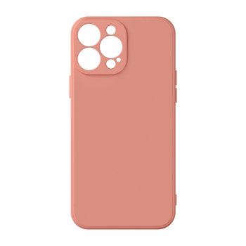 Etui do iPhone 13 Pro Max Silikonowe półsztywne z wykończeniem Soft Touch - różowe - Avizar
