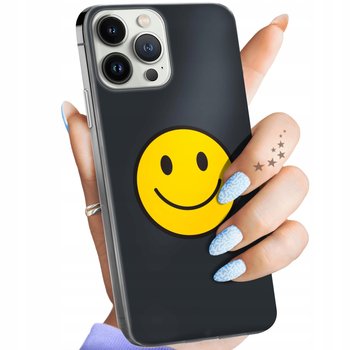 ETUI DO IPHONE 13 PRO MAX WZORY UŚMIECH SMILE EMOJI OBUDOWA POKROWIEC CASE - Hello Case