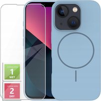 Etui Do iPhone 13 +Szkło 9H WZMACNIANE 360° Satin Matt Do Magsafe