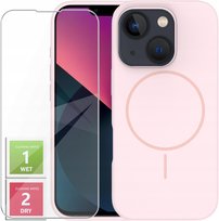 Etui Do iPhone 13 +Szkło 9H WZMACNIANE 360° Satin Matt Do Magsafe