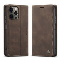Etui do IPhone 14 Pro Max PORTFELOWE SKÓRZANE ZAMYKANE NA KLAPKĘ CaseMe