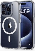 Etui Do iPhone 15 PRO Case +Szkło 9H WZMACNIANE 360° do MAGSAFE CLEAR