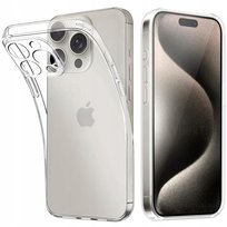 Etui Do Iphone 15 Pro Max Jelly Bezbarwne 2Mm Case Pokrowiec Futerał Futerał Kejs Ochraniacz Okładka Pokrowiec Case Obudowa