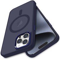 Etui do iPhone 15 Pro Max MAGSAFE MATOWE +Szkło 9H Krainagsm