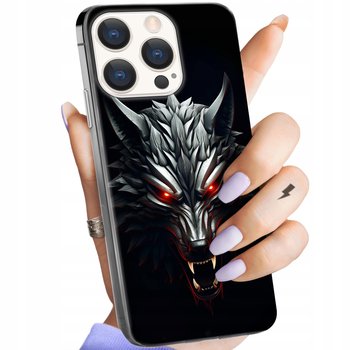 Etui Do Iphone 15 Pro Max Wzory Wiedźmin Witcher Biały Wilk Dziki Gon Case - Hello Case