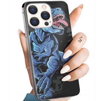 Etui Do Iphone 15 Pro Wzory Dinozaury Reptilia Prehistoryczne Obudowa Case - Hello Case