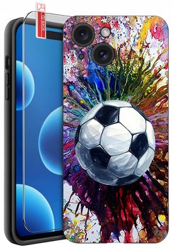 ETUI do iPhone 15 | WZORY | SILIKONOWE MATT CASE + SZKŁO 9H - Krainagsm