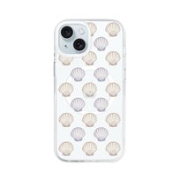 Etui do iPhone 15 z MagSafe przeźroczyste, silikonowe Flexi, Summer Patterns, pastelowe muszelki Inna marka
