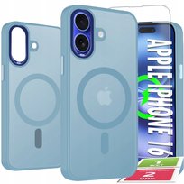 Etui Do iPhone 16 Case +Szkło 9H WZMACNIANE 360° Matt Do Magsafe