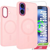 Etui Do iPhone 16 Case +Szkło 9H WZMACNIANE 360° Matt Do Magsafe