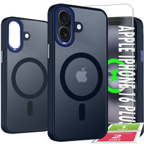 Etui Do iPhone 16 Plus Case +Szkło 9H WZMACNIANE 360° Matt Do Magsafe