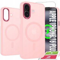Etui Do iPhone 16 Plus Case +Szkło 9H WZMACNIANE 360° Matt Do Magsafe