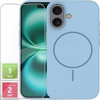 Etui Do iPhone 16 Plus +Szkło 9H WZMACNIANE 360° Satin Matt Do Magsafe