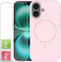 Etui Do iPhone 16 Plus +Szkło 9H WZMACNIANE 360° Satin Matt Do Magsafe
