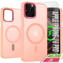 Etui Do iPhone 16 Pro Case +Szkło 9H WZMACNIANE 360° Matt Do Magsafe