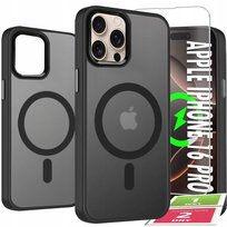Etui Do iPhone 16 Pro Case +Szkło 9H WZMACNIANE 360° Matt Do Magsafe