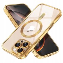 Etui do iPhone 16 Pro do MagSafe Magnetyczne Złote Ochrona Aparatu Case