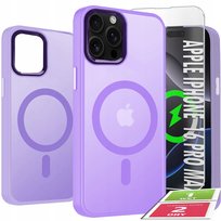 Etui Do iPhone 16 Pro Max Case +Szkło 9H WZMACNIANE 360° Matt Do Magsafe