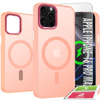 Etui Do iPhone 16 Pro Max Case +Szkło 9H WZMACNIANE 360° Matt Do Magsafe