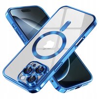 Etui do iPhone 16 Pro Max do MagSafe Magnetyczne Niebieskie Ochrona Aparatu