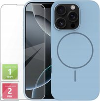 Etui Do iPhone 16 Pro Max +Szkło 9H WZMACNIANE 360° Satin Matt Do Magsafe
