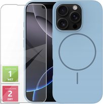 Etui Do iPhone 16 Pro +Szkło 9H WZMACNIANE 360° Satin Matt Do Magsafe