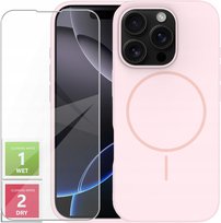 Etui Do iPhone 16 Pro +Szkło 9H WZMACNIANE 360° Satin Matt Do Magsafe