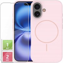 Etui Do iPhone 16 +Szkło 9H WZMACNIANE 360° Satin Matt Do Magsafe