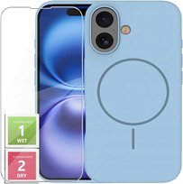 Etui Do iPhone 16 +Szkło 9H WZMACNIANE 360° Satin Matt Do Magsafe