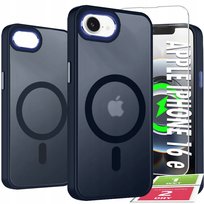 Etui Do iPhone 16e Case +Szkło 9H WZMACNIANE 360° Matt Do Magsafe