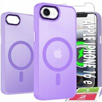 Etui Do iPhone 16e Case +Szkło 9H WZMACNIANE 360° Matt Do Magsafe