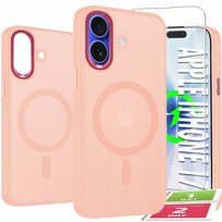 Etui Do iPhone 17 Case +Szkło 9H WZMACNIANE 360° Matt Do Magsafe