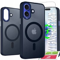 Etui Do iPhone 17 Case +Szkło 9H WZMACNIANE 360° Matt Do Magsafe