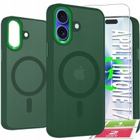 Etui Do iPhone 17 Case +Szkło 9H WZMACNIANE 360° Matt Do Magsafe