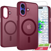 Etui Do iPhone 17 Case +Szkło 9H WZMACNIANE 360° Matt Do Magsafe