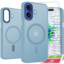 Etui Do iPhone 17 Case +Szkło 9H WZMACNIANE 360° Matt Do Magsafe