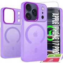Etui Do iPhone 17 Pro Case +Szkło 9H WZMACNIANE 360° Matt Do Magsafe