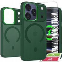 Etui Do iPhone 17 Pro Case +Szkło 9H WZMACNIANE 360° Matt Do Magsafe