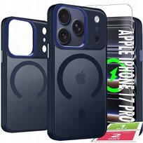 Etui Do iPhone 17 Pro Case +Szkło 9H WZMACNIANE 360° Matt Do Magsafe